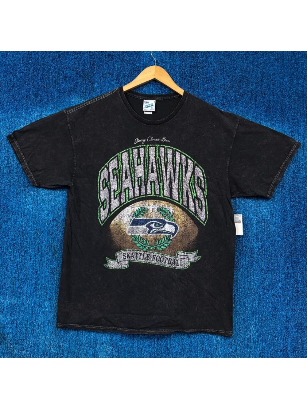 Stoney Clover Lane Seattle Seahawks Glitter Rocker Tee XL